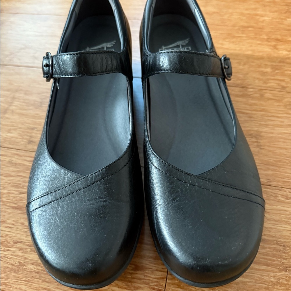 Dansko Black Mules with Comfort Fit